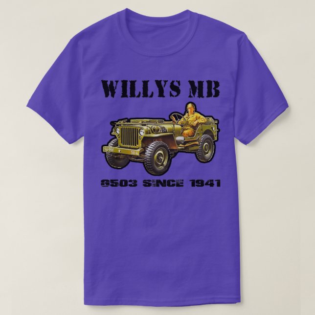 Willys MB G503 Military Off Road WW2 (2)  T-Shirt (Design vorne)