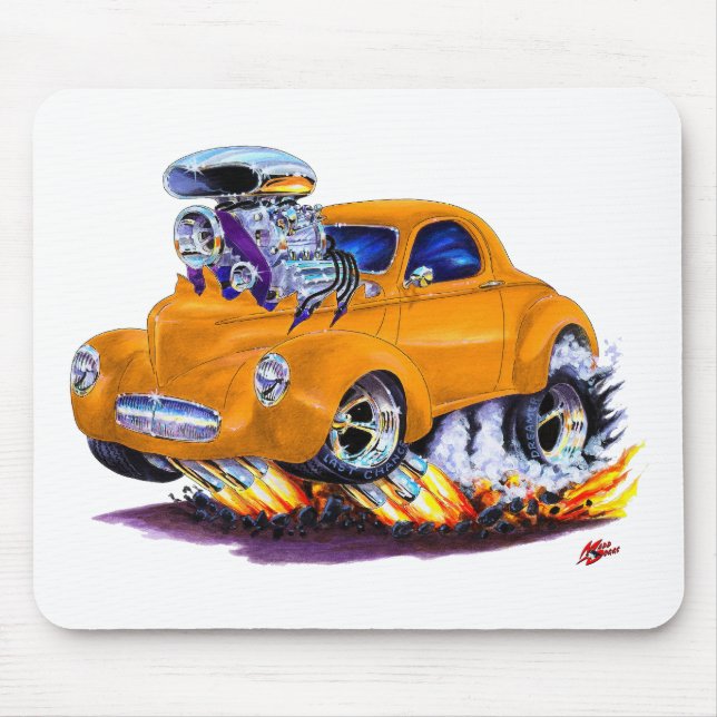 Willys Orangen-Auto 1941 Mousepad (Vorne)