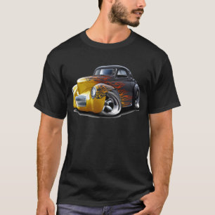 Willys Schwarz-Flammen Auto 1941 T-Shirt