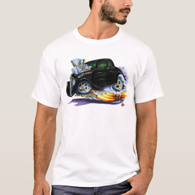 Willys schwarzes Auto 1933-36 T-Shirt (Vorderseite)