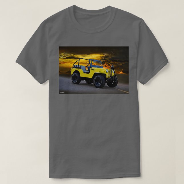 Willys Vintag OffRoad Vehicle T-Shirt (Design vorne)