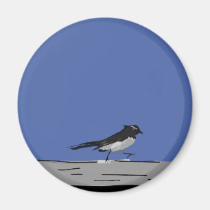 "Willywagtail-" Magnet (Bue)