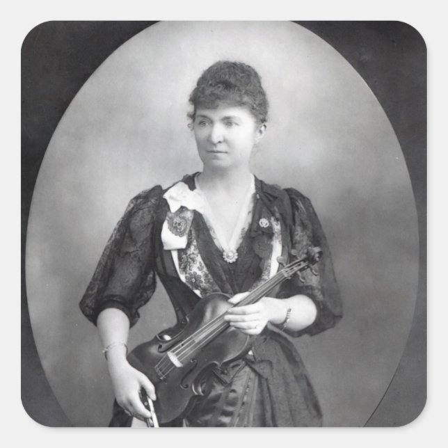 Wilma Norma Neruda, Lady Halle Quadratischer Aufkleber (Vorderseite)