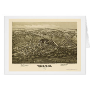 Wilmerding, panoramische Karte PAs - 1897
