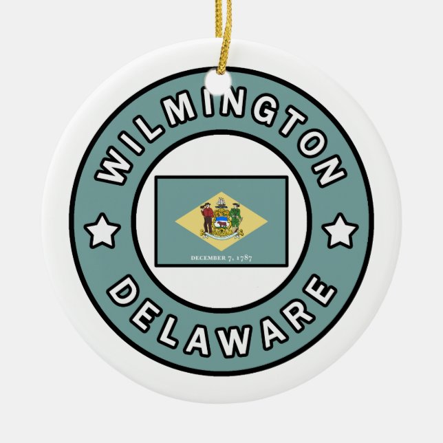 Wilmington Delaware Keramik Ornament (Vorne)