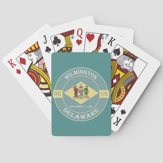 Wilmington Delaware Playing Cards Spielkarten (Rückseite)