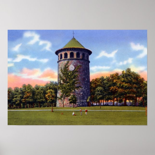 Wilmington Delaware Rockford Park Water Tower Poster (Vorne)