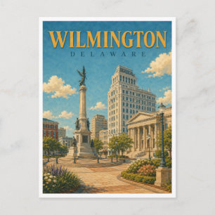 Wilmington Delaware Rodney Square GeoSaga Postkarte