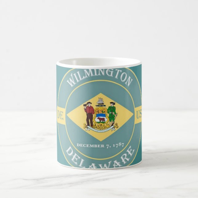 Wilmington Delaware Vintage Mug Kaffeetasse (Mittel)