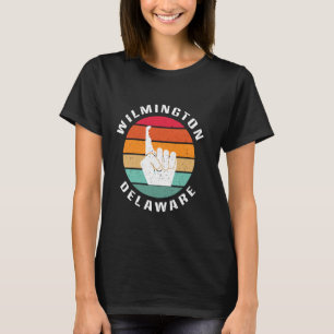 Wilmington Heimat We are First Delaware Map Vint T-Shirt