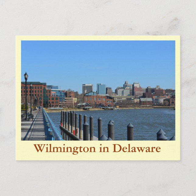 Wilmington in Delaware Postkarte (Vorderseite)