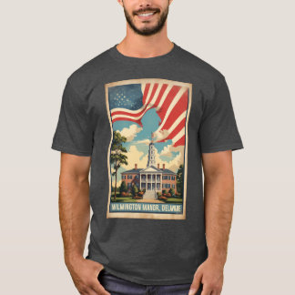 Wilmington Manor Delaware USA Vintage Reise Touri T-Shirt