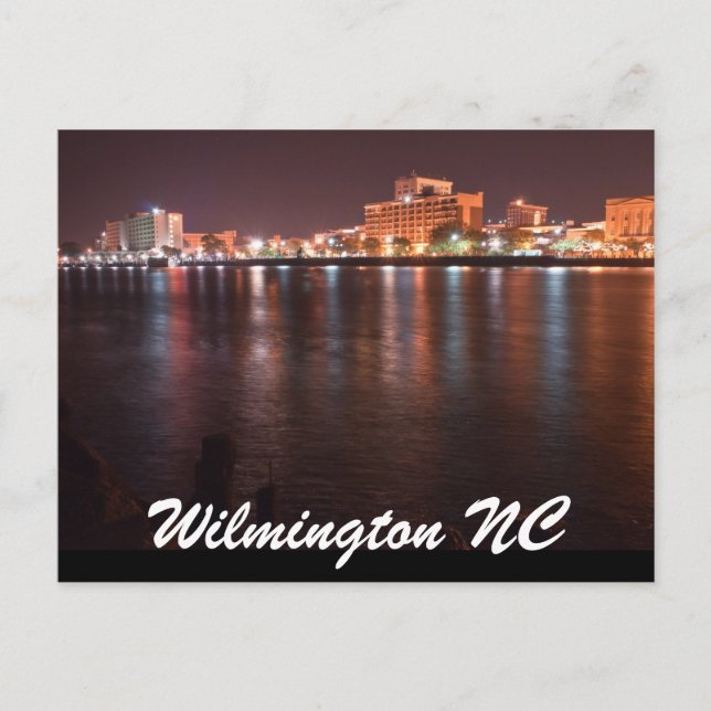 Wilmington NC Postkarte (Vorderseite)