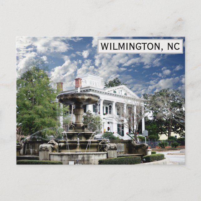 Wilmington North Carolina Bellamy Mansion Travel Postkarte (Vorderseite)