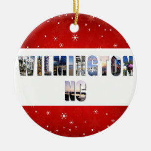 Wilmington North Carolina Fotos Weihnachten Keramik Ornament