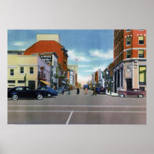 Wilmington North Carolina Front Street Poster