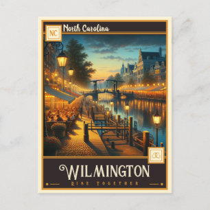 Wilmington, North Carolina Vintage Postkarte