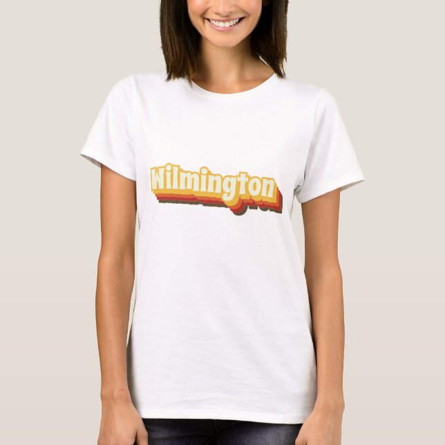 Wilmington Retro Vintager Text T-Shirt (Vorderseite)