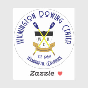Wilmington Rowing Center Round Vinyl Sticker