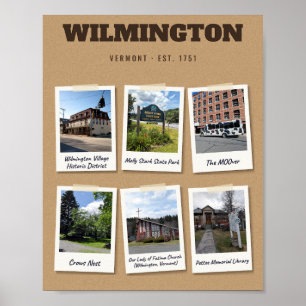 Wilmington, Vermont Sehenswürdigkeiten Snapshot-Dr Poster