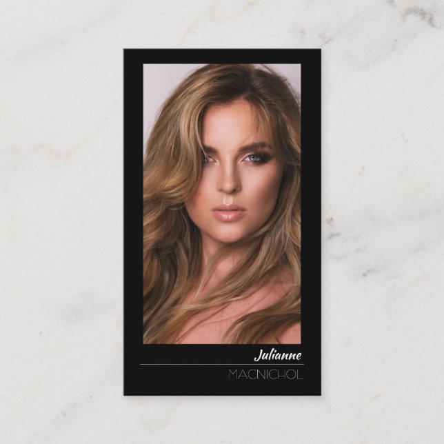 Wilshire Actor Model | Pro Business Calling Card Visitenkarte (Vorderseite)