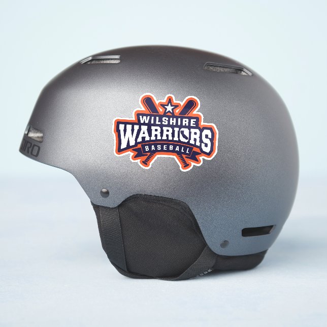 Wilshire Warriors Baseball League Logo Aufkleber (Helmseite)