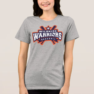 Wilshire Warriors Baseball League Logo Tri-Blend Shirt
