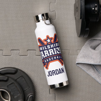 Wilshire Warriors Baseball League Logo Trinkflasche