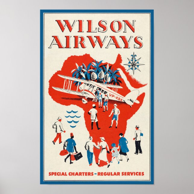 Wilson Airways Vintage Poster 1937 (Vorne)