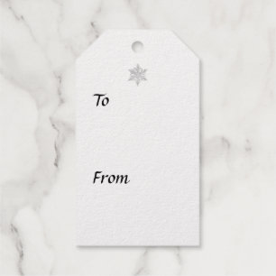 WILSON BENTLEY SNOWFLAKE GIFT TAG GESCHENKANHÄNGER