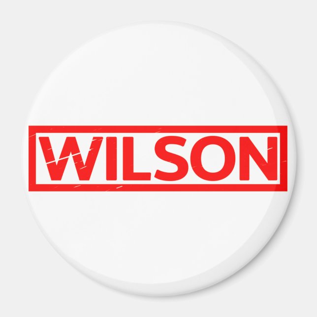 Wilson Briefmarke Magnet (Vorne)