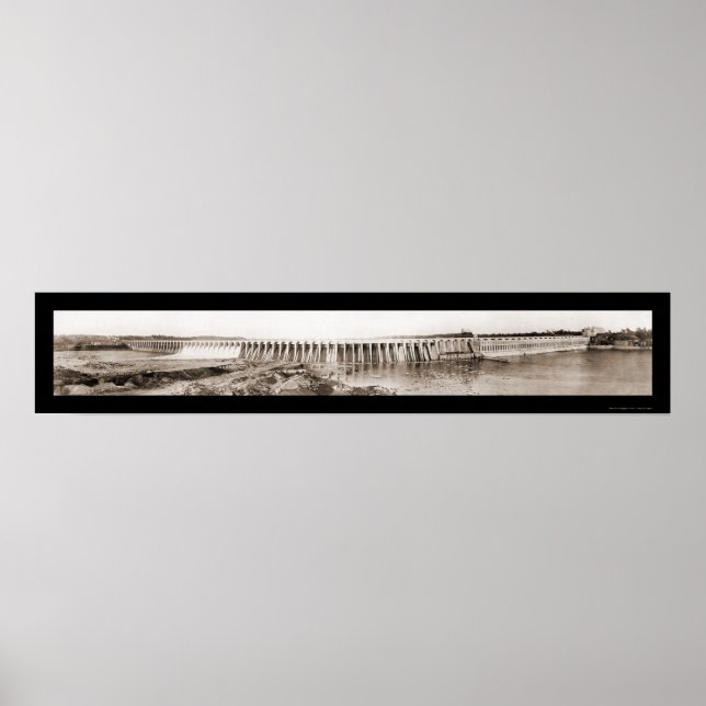 Wilson Dam Tenn River Foto 1926 Poster (Vorne)