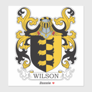Wilson Familienwappen Aufkleber