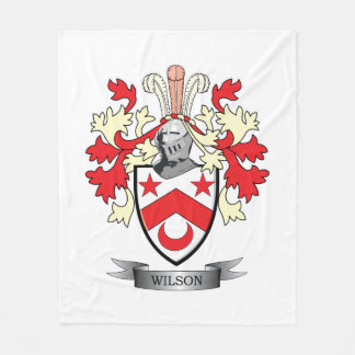 Wilson-Familienwappen-Wappen Fleecedecke