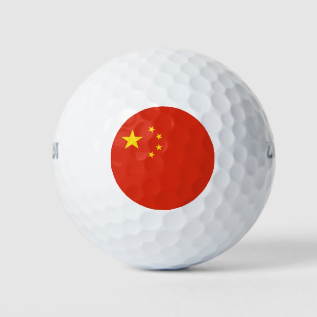 Wilson Golf Ball mit der Flagge der China (Vorderseite)