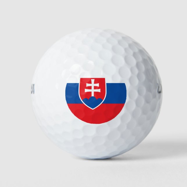 Wilson Golf Ball mit der Flagge der Slowakei (Vorderseite)