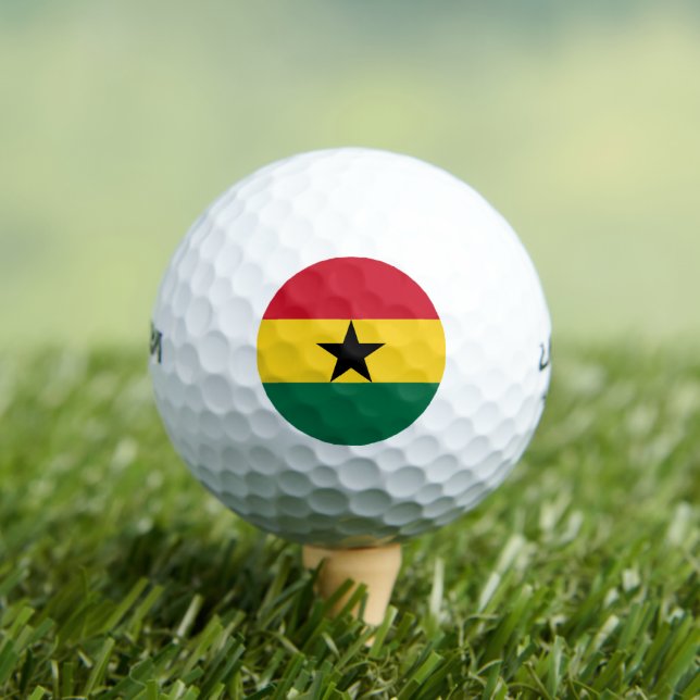Wilson Golf Ball mit der Flagge Ghanas (Insitu T-Shirt)