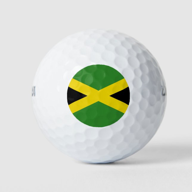 Wilson Golf Ball mit der Flagge Jamaikas (Vorderseite)
