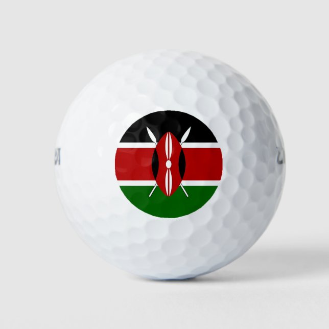 Wilson Golf Ball mit der Flagge Kenias (Vorderseite)