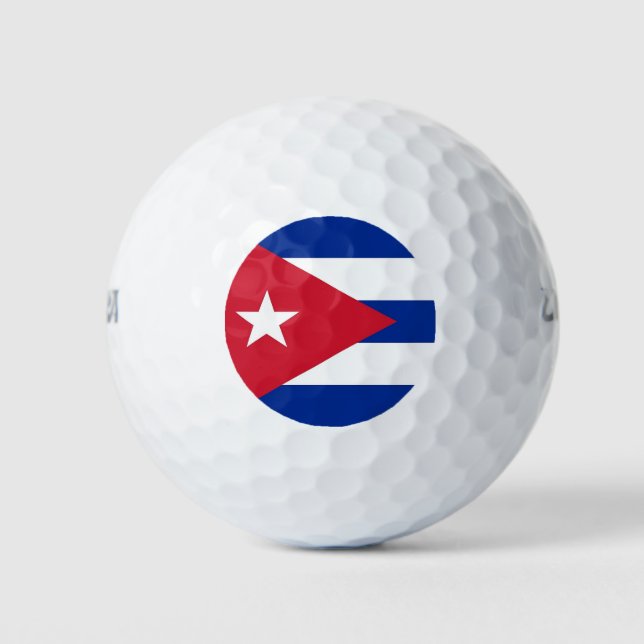 Wilson Golf Ball mit der Flagge Kubas (Vorderseite)