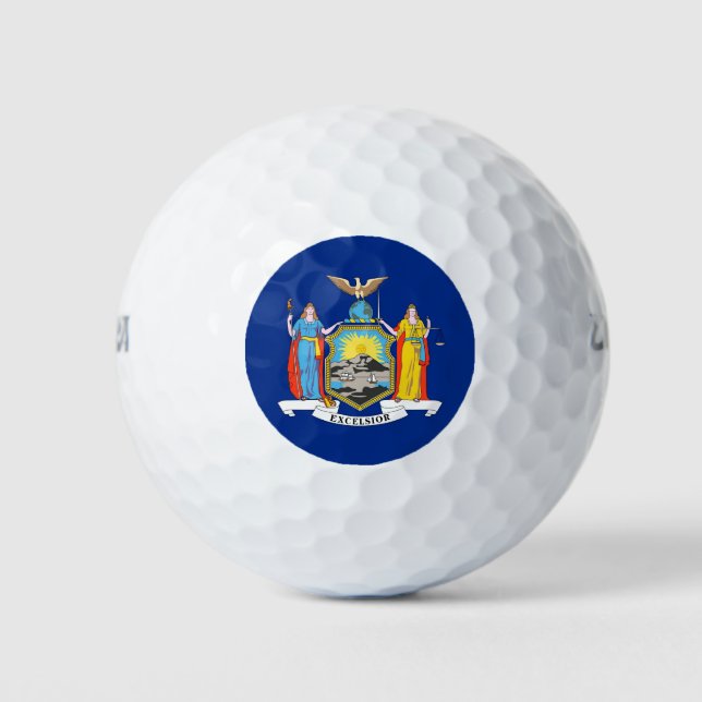 Wilson Golf Ball mit der Flagge New Yorks, USA (Vorderseite)