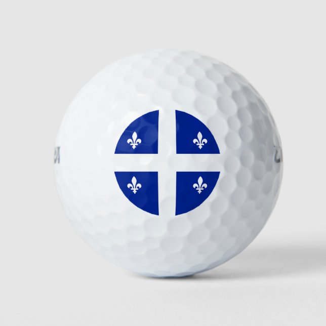 Wilson Golf Ball mit der Flagge Quebec (Vorderseite)