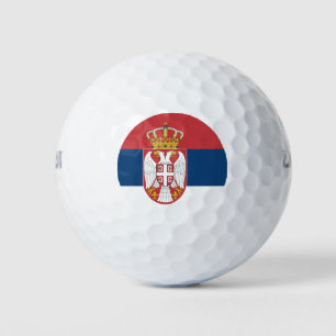 Wilson Golf Ball mit der Flagge Serbiens