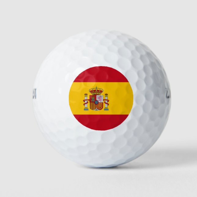 Wilson Golf Ball mit der Flagge Spaniens (Vorderseite)