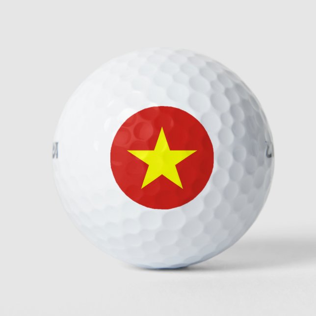 Wilson Golf Ball mit der Flagge Vietnams (Vorderseite)