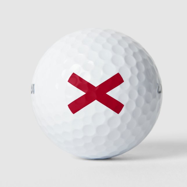 Wilson Golf Ball mit der Flagge von Alabama, USA (Vorderseite)