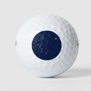 Wilson Golf Ball mit der Flagge von Alaska, USA