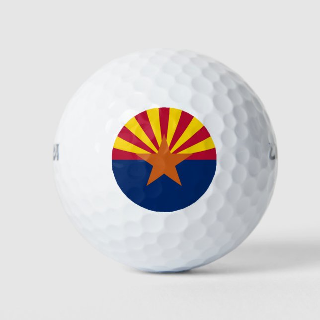 Wilson Golf Ball mit der Flagge von Arizona, USA (Vorderseite)