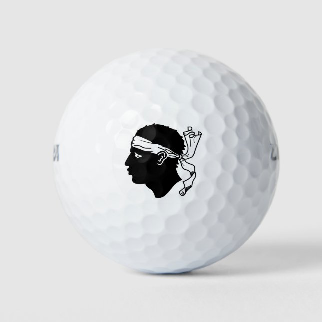 Wilson Golf Ball mit der Flagge von Korsika (Vorderseite)