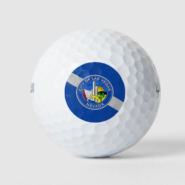 Wilson Golf Ball mit der Flagge von Las Vegas (Vorderseite)